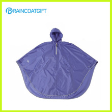 PVC de poliéster impermeable capa Poncho de lluvia bicicleta Rpy-013